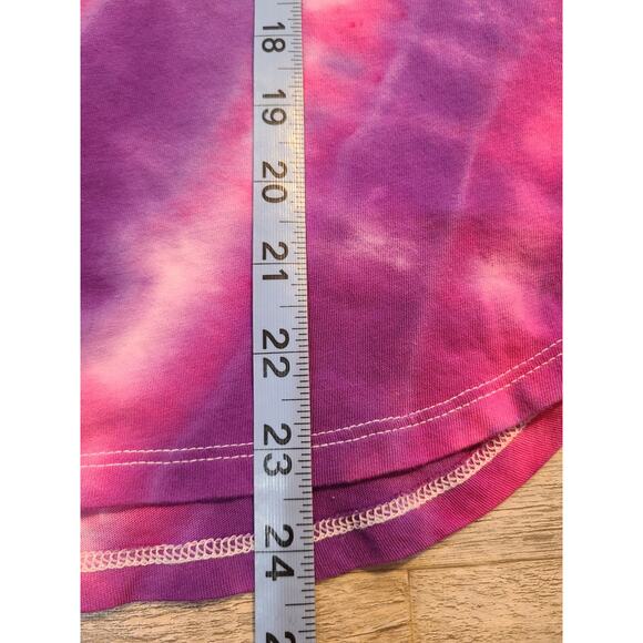 Old navy small women's relaxed fit tie dye "mascara and coffee" tee - Picture 6 of 6